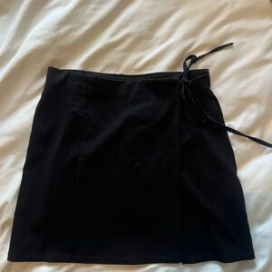 Topshop Black A-Line Skirt